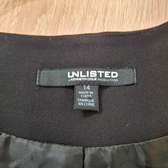 Kenneth Cole Womans Tailored Open Front Career Blazer Jacket Sz 14 Office - Picture 13 of 16